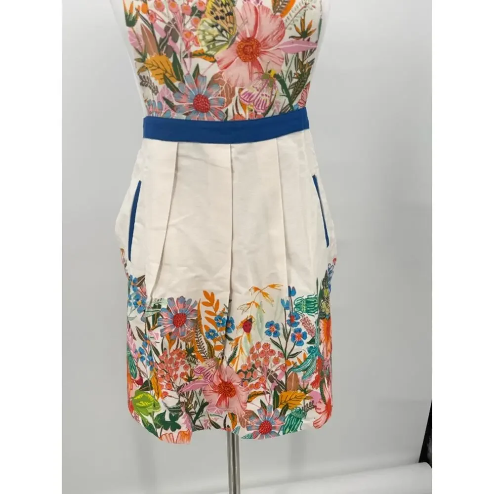 Anthropologie Gardenia Apron Twill Kitchen Baking Cooking Housewarming NEW